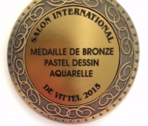 Médaille Bronze Catégorie Pastels dessins aquarelle
