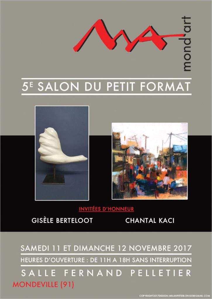 Lea artiste peintre expose au salon du petit format à Mondeville
