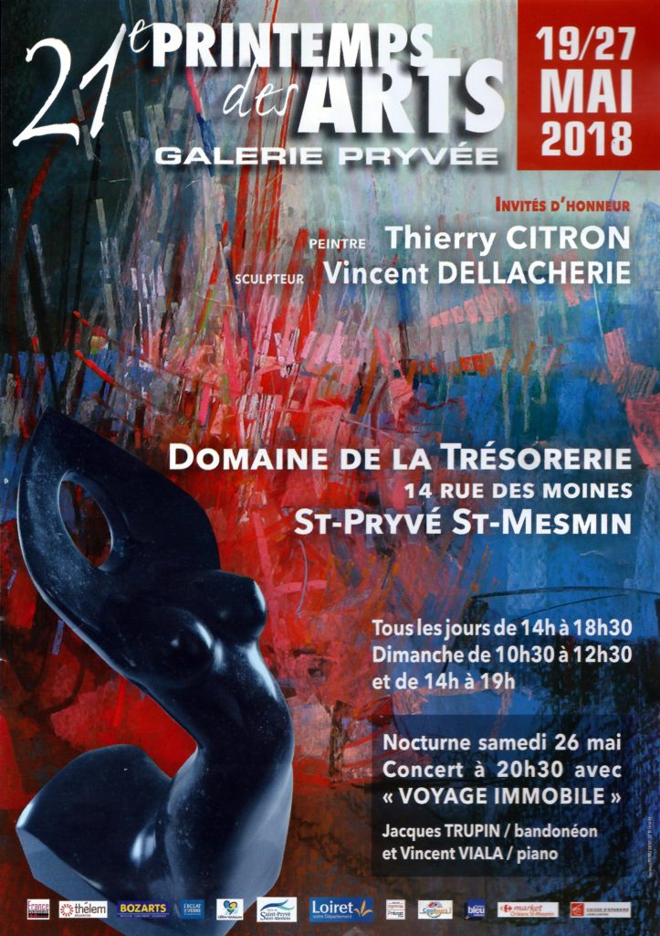 J'expose avec Thierry Citron comme invité d'honneur au domaine de la trésorerie de st pryvé st mesmin