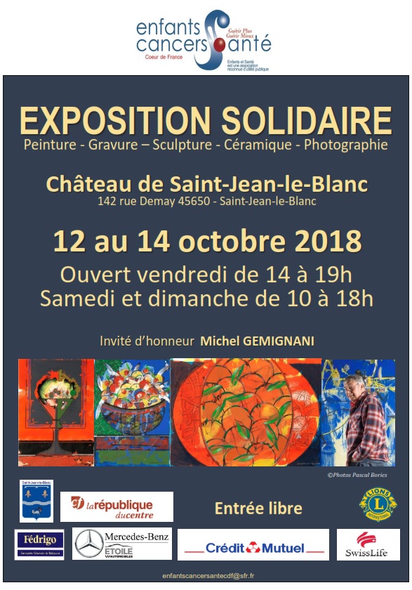 du 12 au 13 octobre exposition enfants cancer